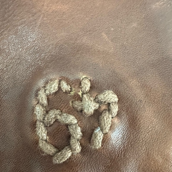 49 Square Miles Brown Distressed Leather Tote Bag - Picture 10 of 10